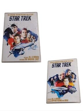 Star Trek 10 Movie DVD Collection Original Series + Next Generation Complete Lot